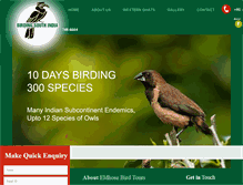 Tablet Screenshot of birdingsouthindia.com